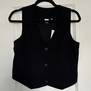 GAP Black Sleeveless Vest Top
